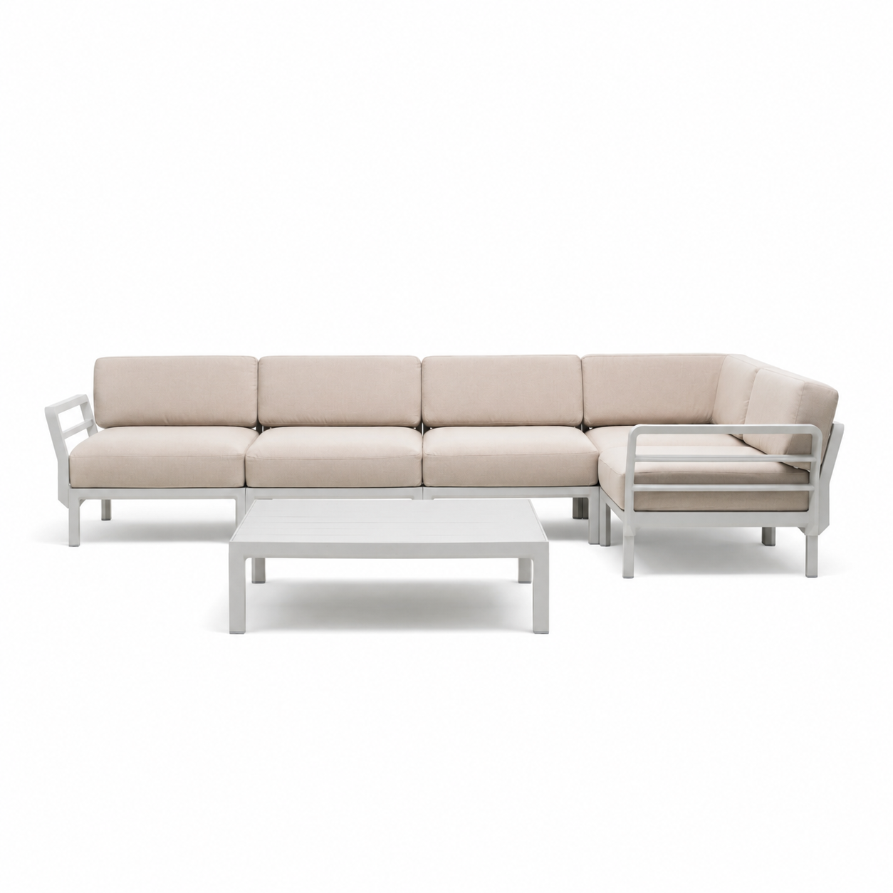 Outdoor-Eckgarnitur Maximo 344x184 cm mit Beistelltisch 