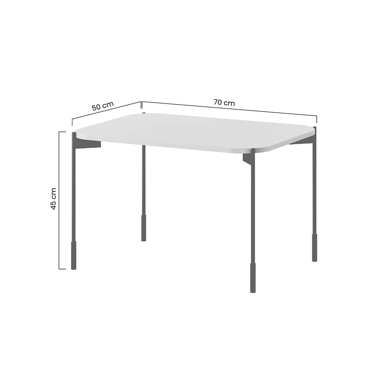 Sonatia Couchtisch 70cm, Material: MDF