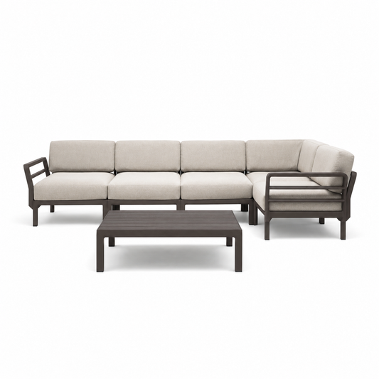 Outdoor-Sitzgruppe Maximo 344x184 cm mit Tisch 