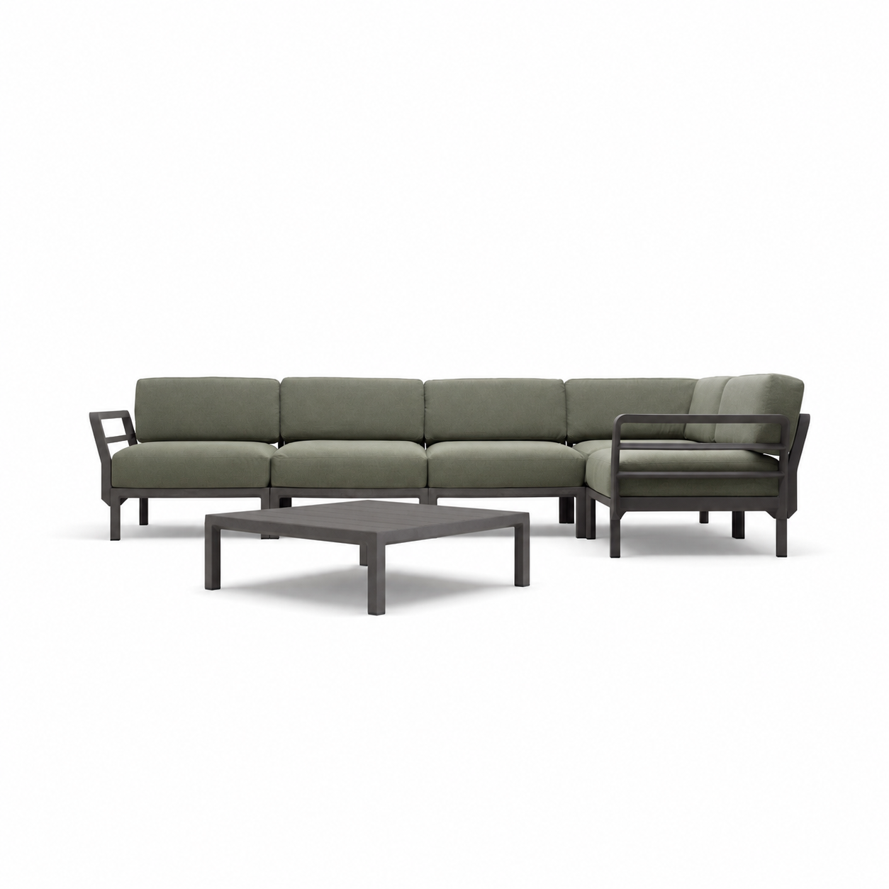 Outdoor-Sitzgruppe Maximo 344x184 cm mit Tisch 