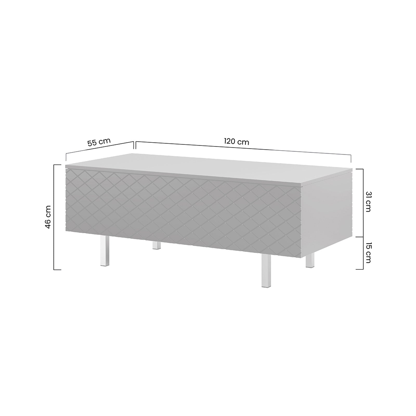 Scalia Couchtisch 120cm, Material: MDF