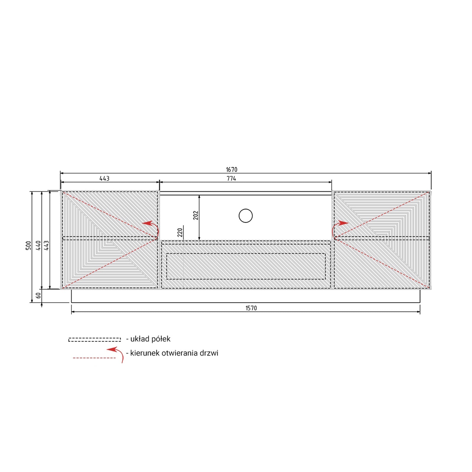 Kommode Asha 167cm, Material: Eiche
