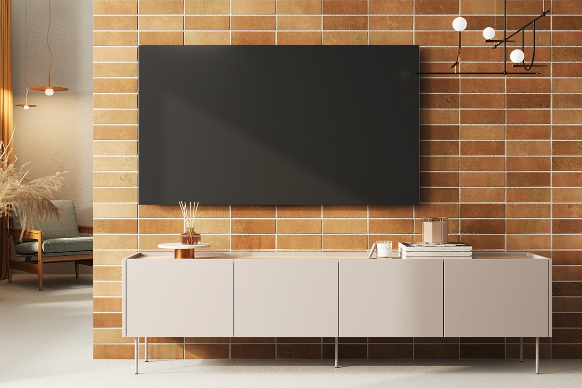 TV Kommode Desin 220cm, 4 Türen, Material: MDF