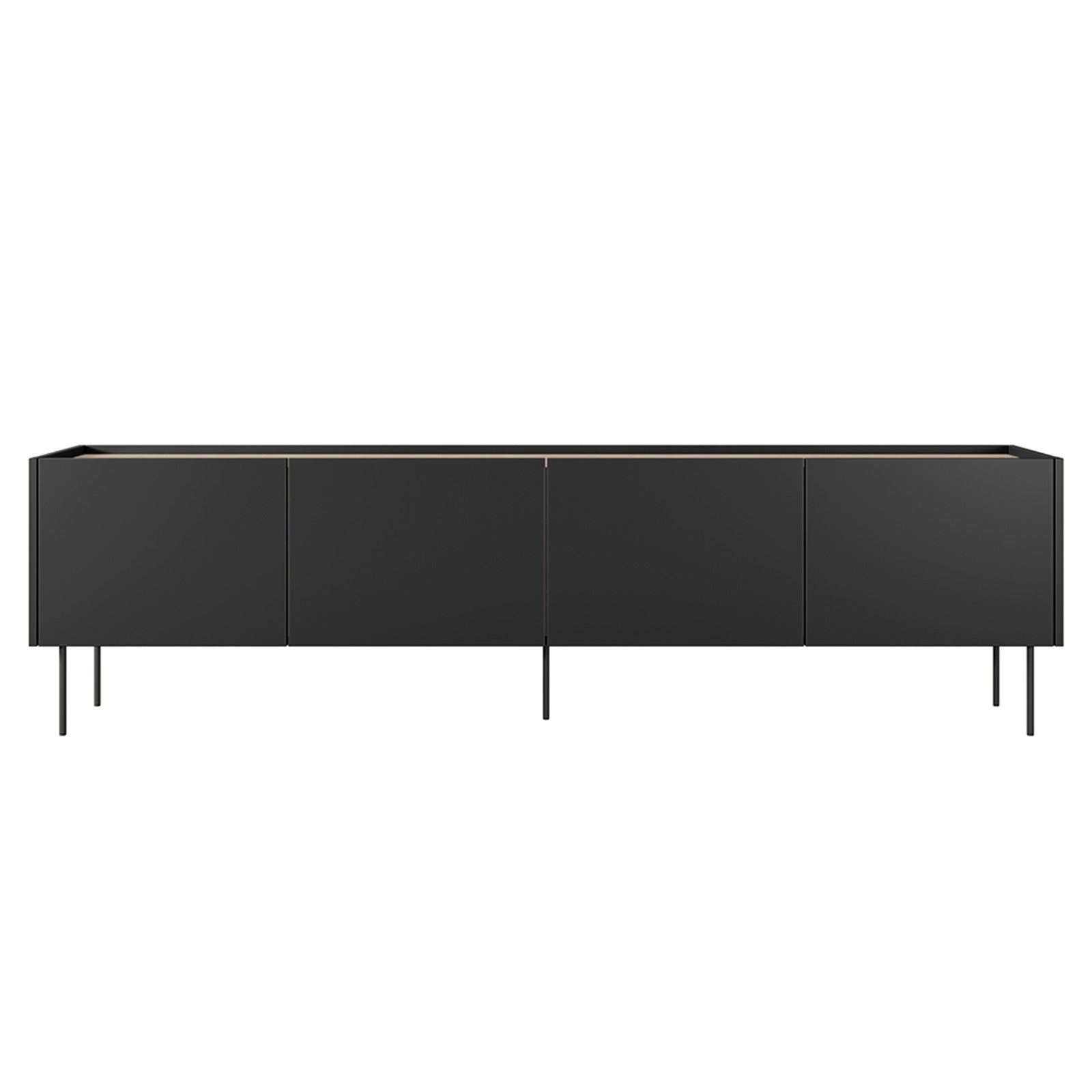 TV Kommode Desin 220cm, 4 Türen und 1 Schublade, Material: MDF 