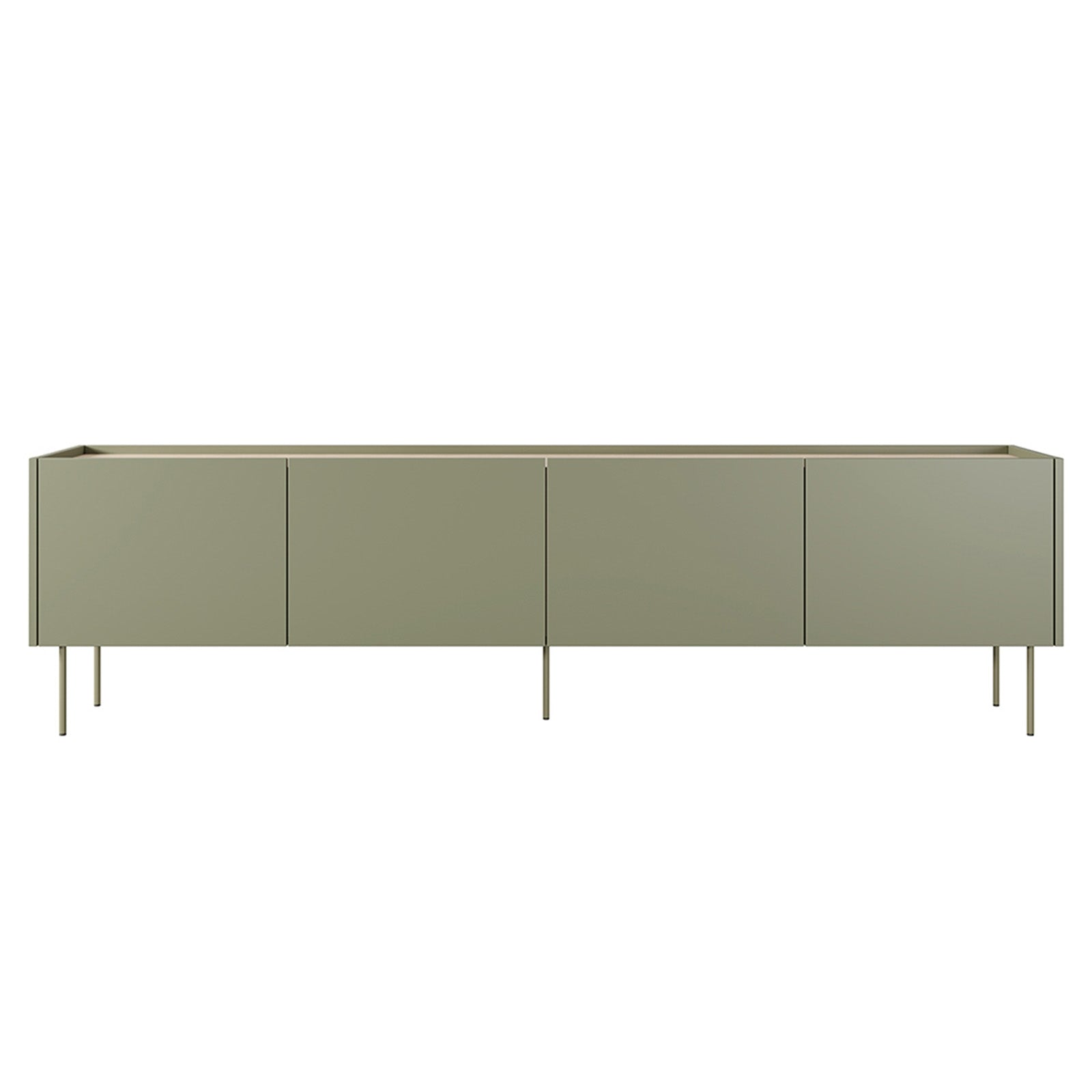 TV Kommode Desin 220cm, 4 Türen und 1 Schublade, Material: MDF 