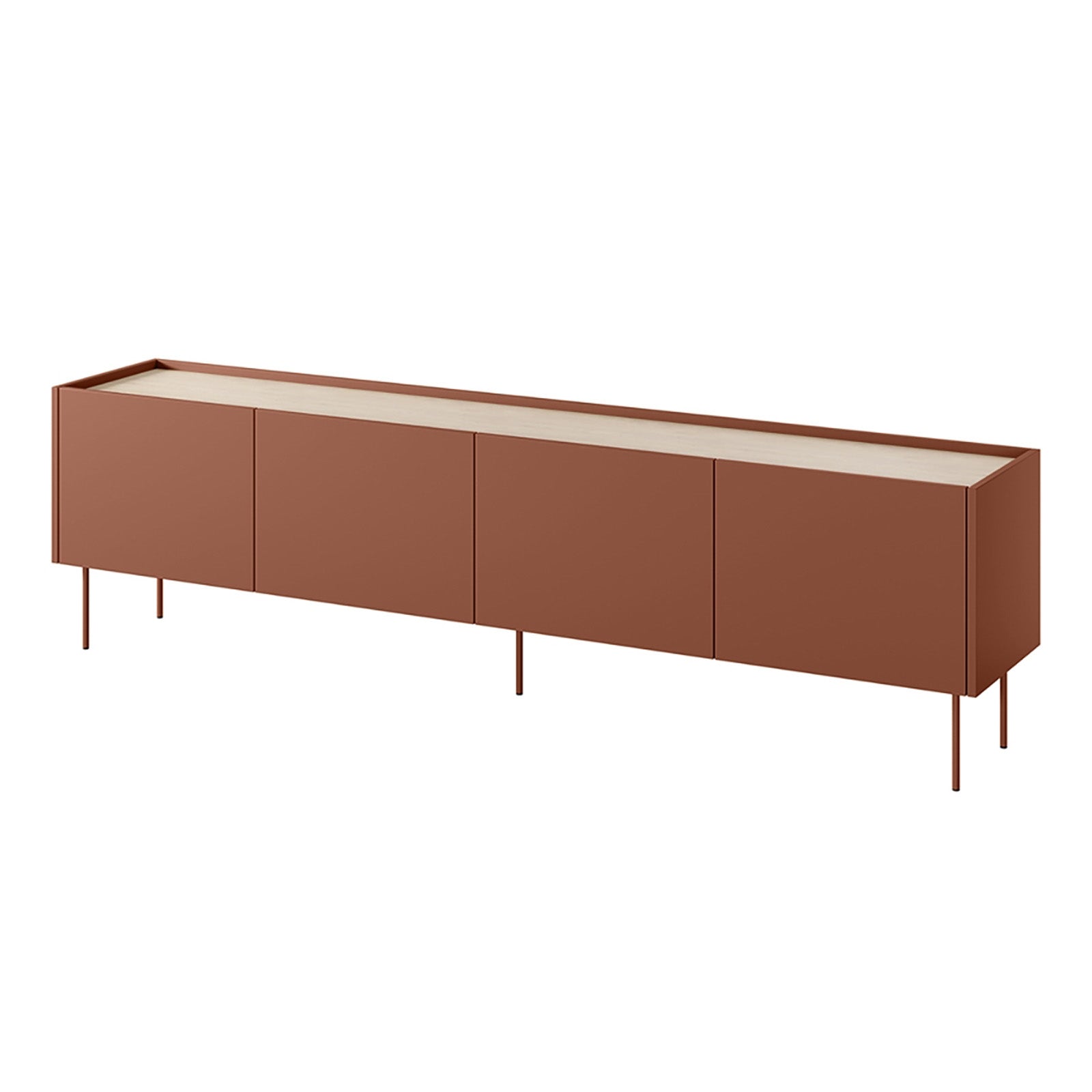 TV Kommode Desin 220cm, 4 Türen und 2 Schubladen, Material: MDF 