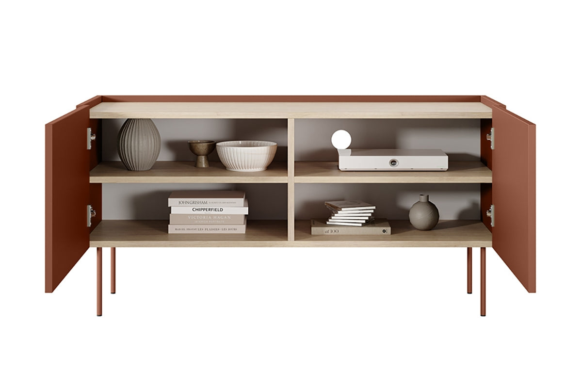 Kommode Desin 120cm, 2 Türen, Material: MDF