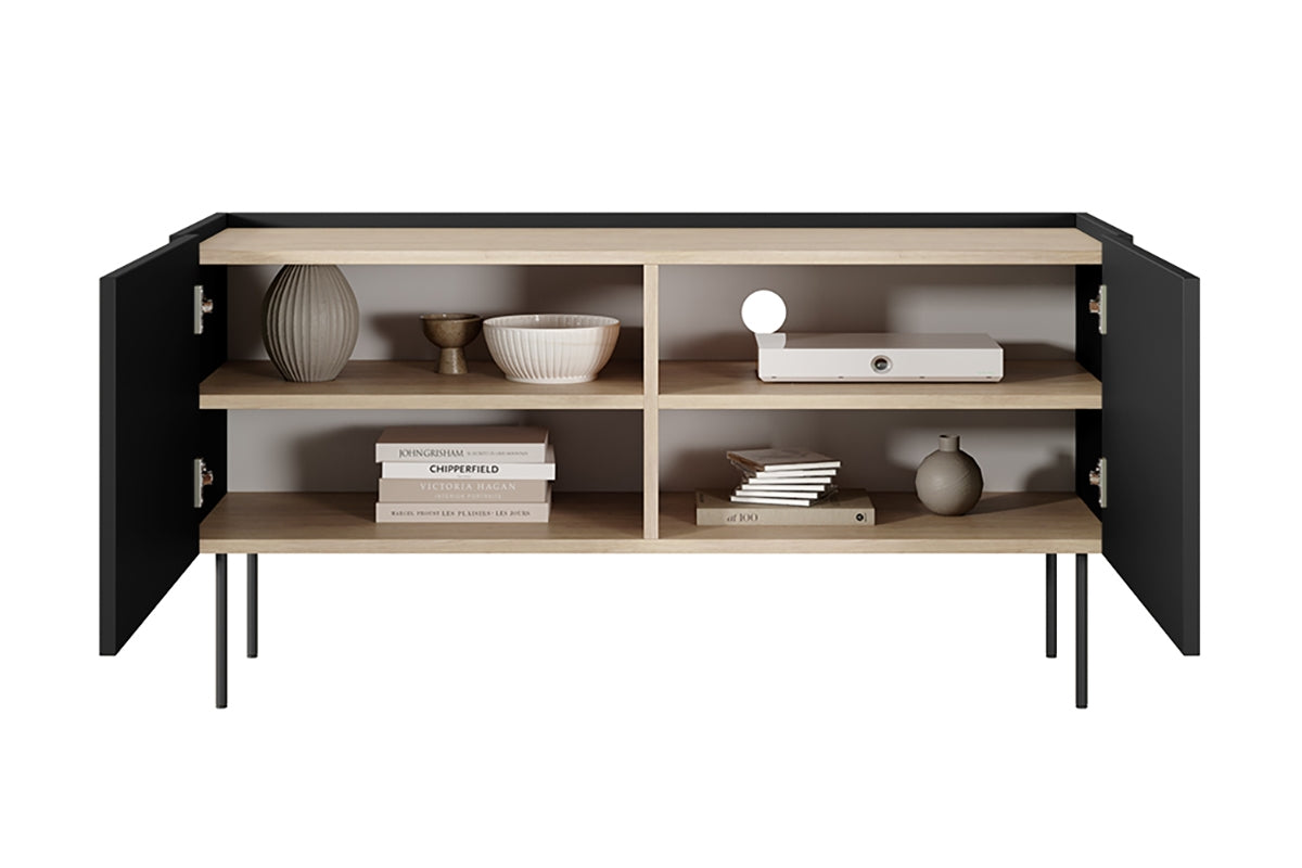 Kommode Desin 120cm, 2 Türen, Material: MDF