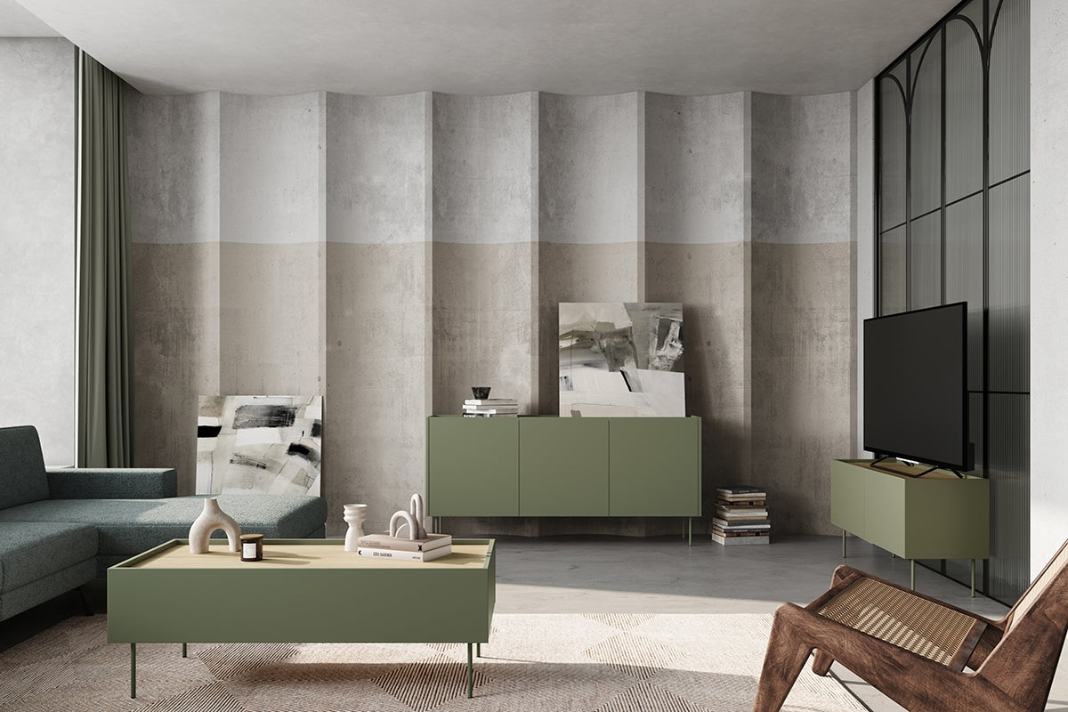 Kommode Desin 120cm, 2 Türen, Material: MDF