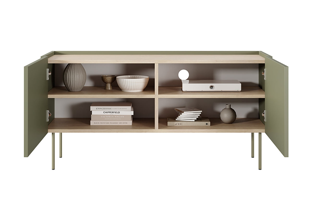 Kommode Desin 120cm, 2 Türen, Material: MDF