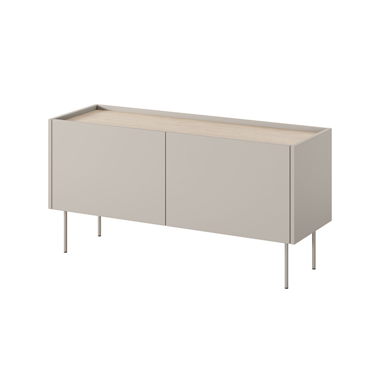 Kommode Desin 120cm, 2 Türen und 1 Schublade, Material: MDF
