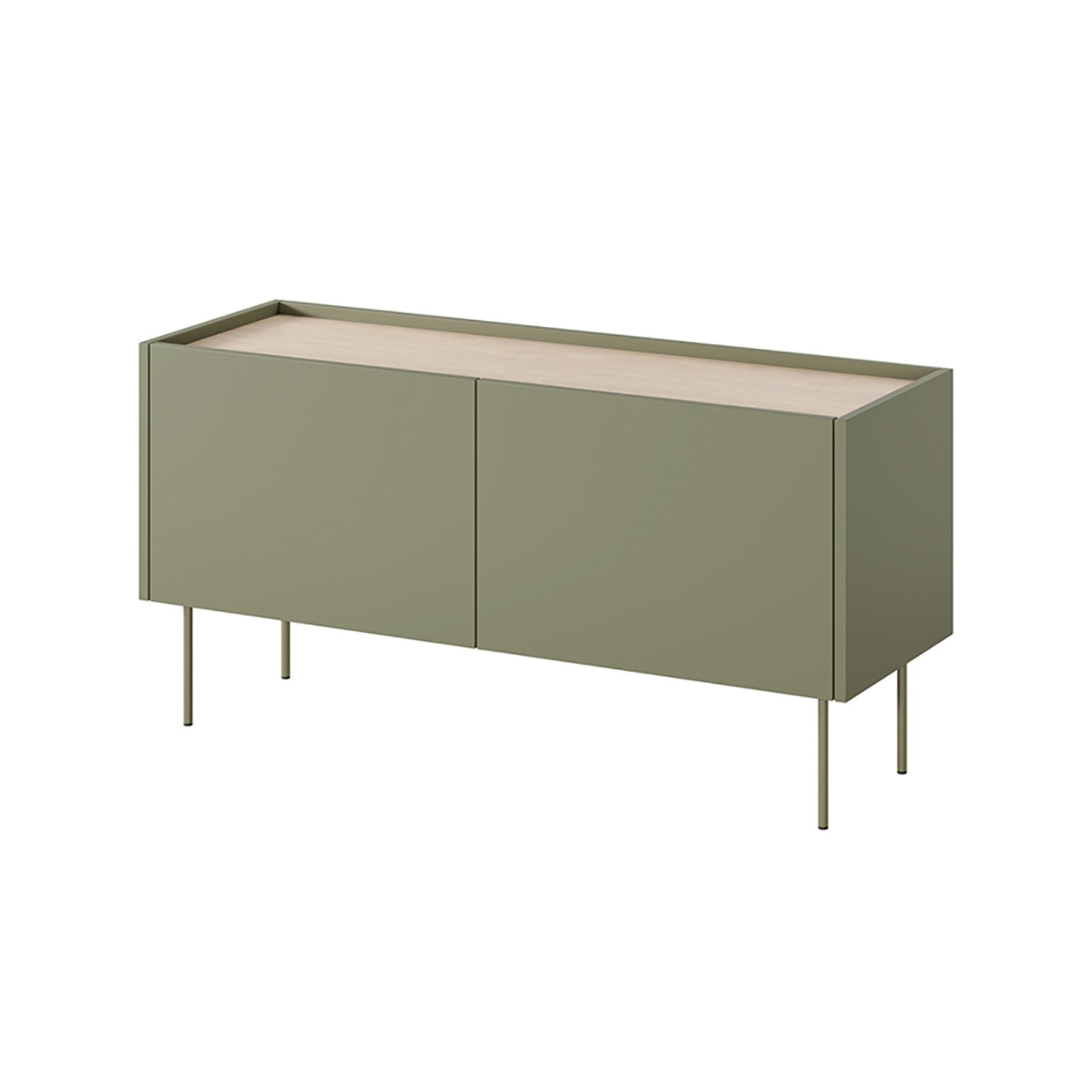 Kommode Desin 120cm, 2 Türen und 1 Schublade, Material: MDF