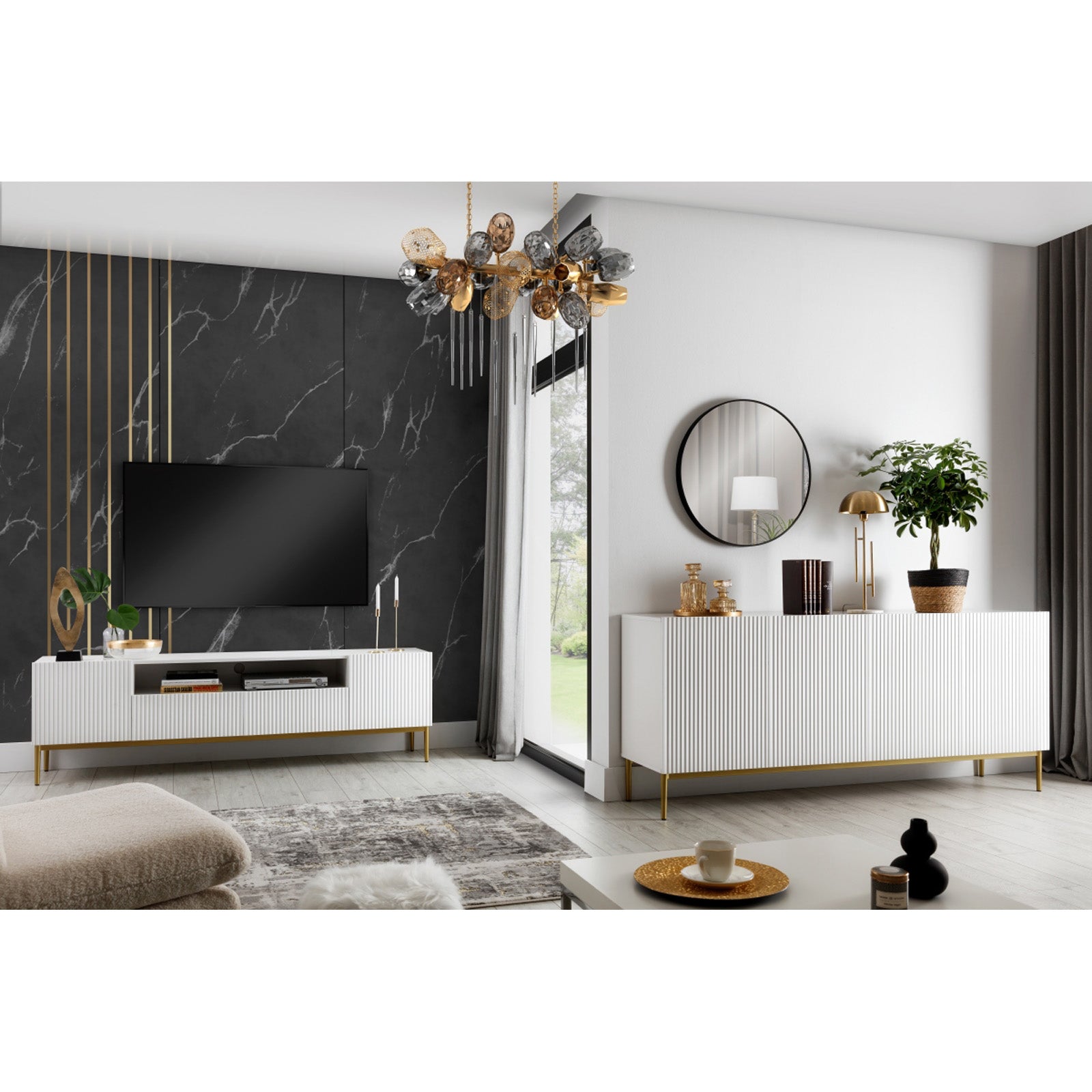 Kommode Nicole 200cm, Material: MDF