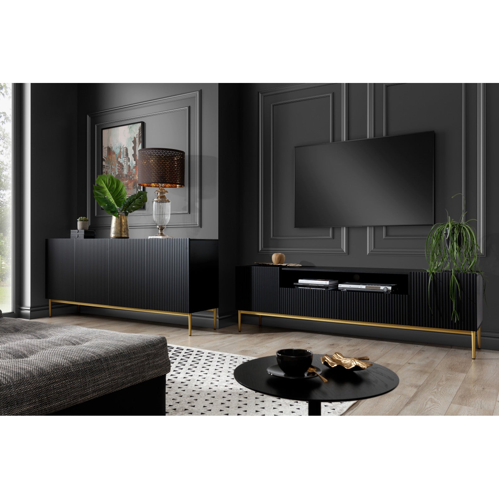 Kommode Nicole 200cm, Material: MDF