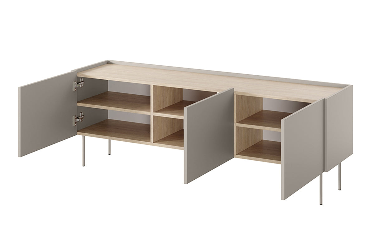 Kommode Desin 170cm, 3 Türen, Material: MDF