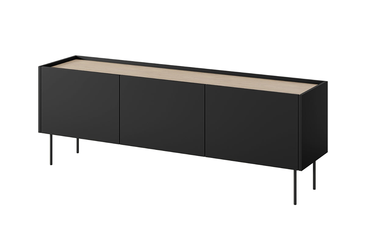 Kommode Desin 170cm, 3 Türen, Material: MDF