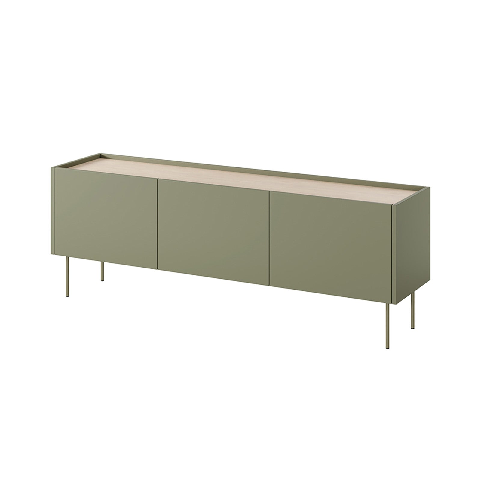 Kommode Desin 170cm, 3 Türen und 2 Schubladen, Material: MDF 