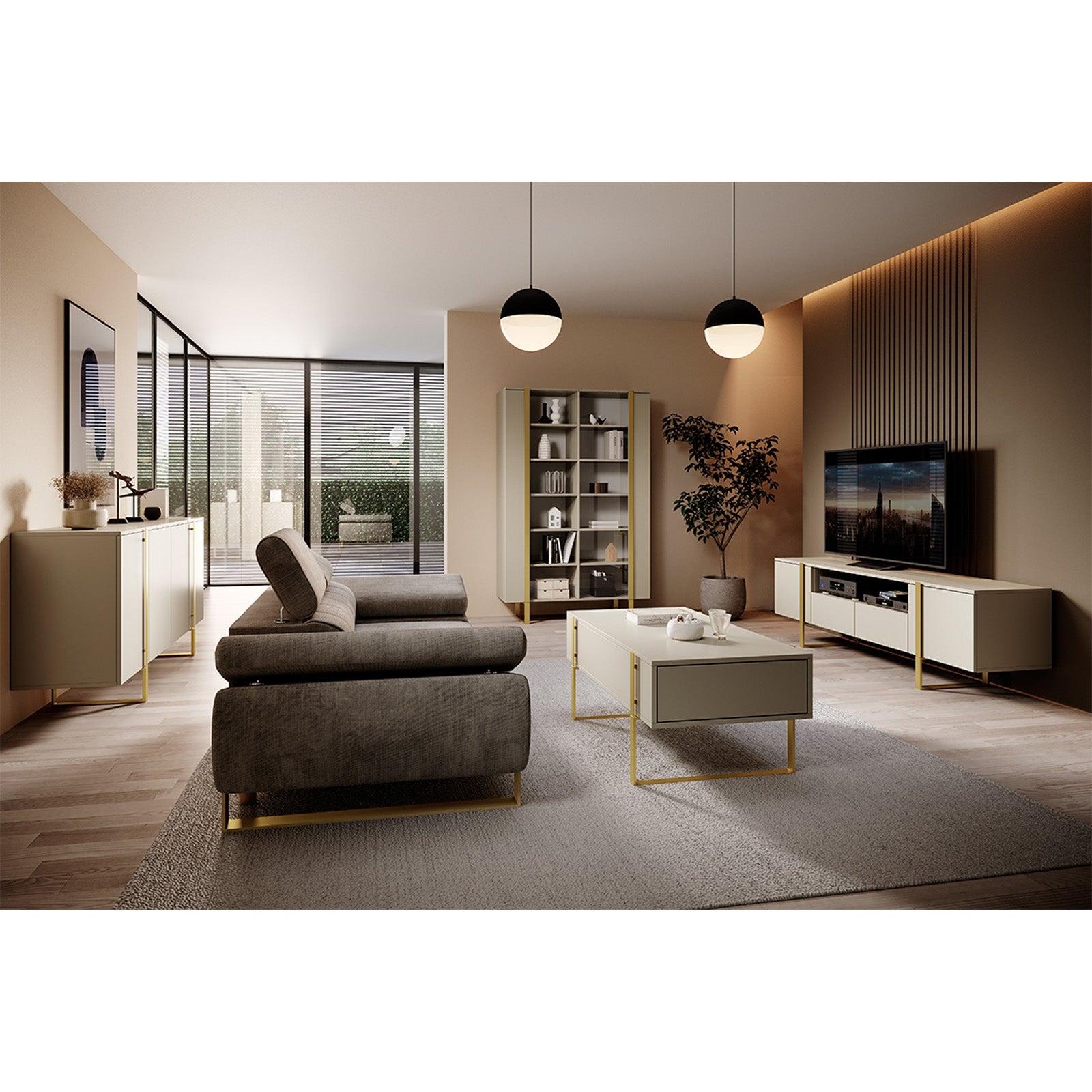 Verica Kommode 200cm, Material: Laminierte Platte