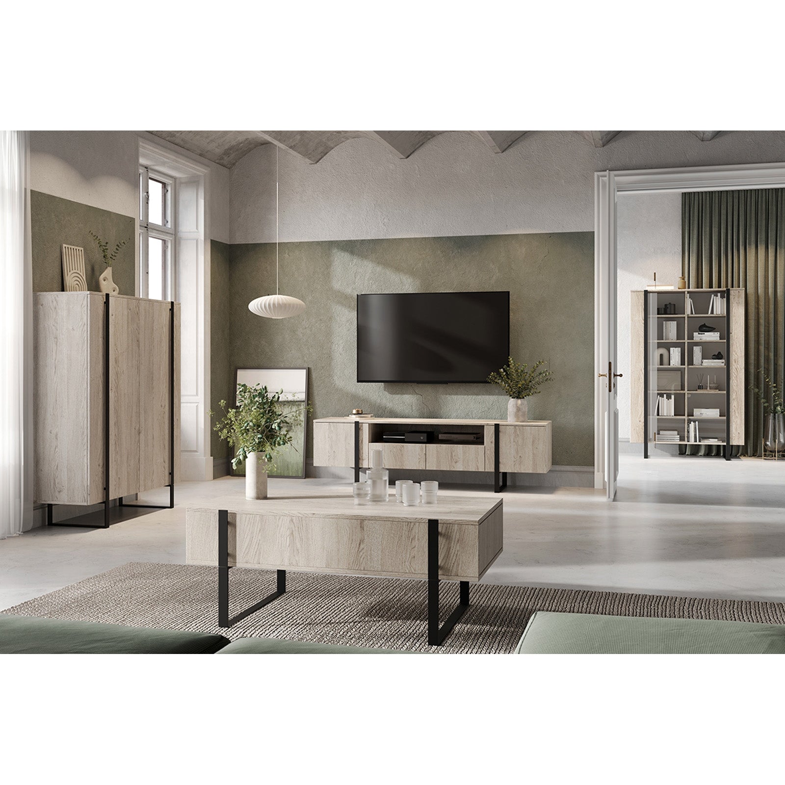 Verica Kommode 200cm, Material: Laminierte Platte