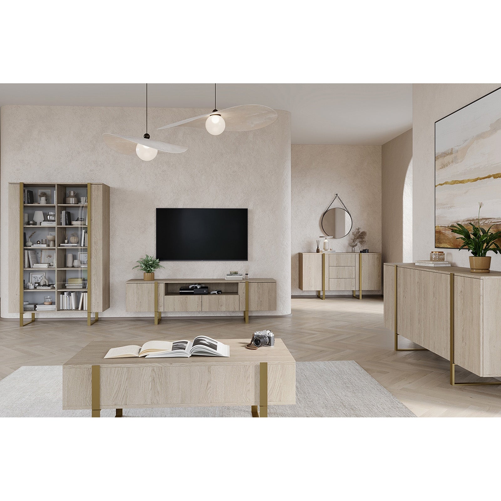 Verica Kommode 200cm, Material: Laminierte Platte