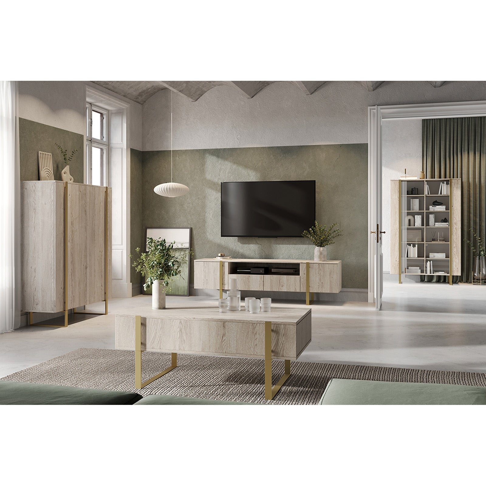 Verica Kommode 200cm, Material: Laminierte Platte