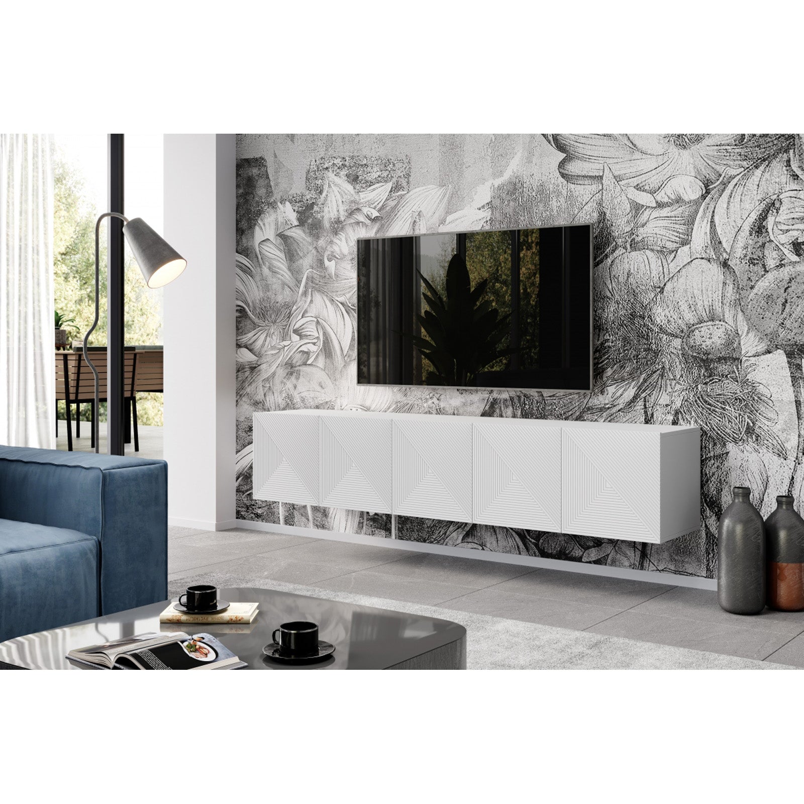 Kommode Asha 200cm, Material: Eiche