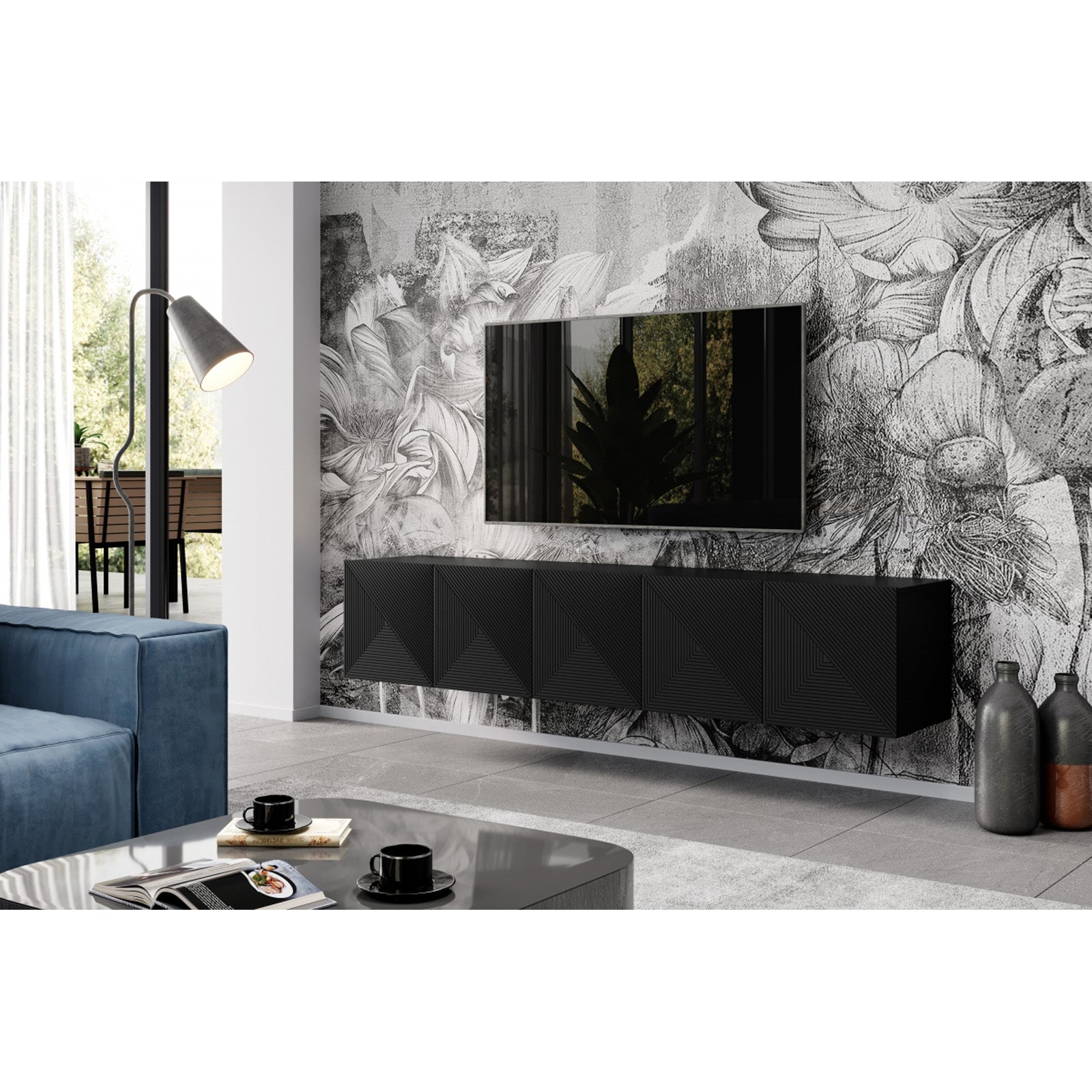 Kommode Asha 200cm, Material: Eiche