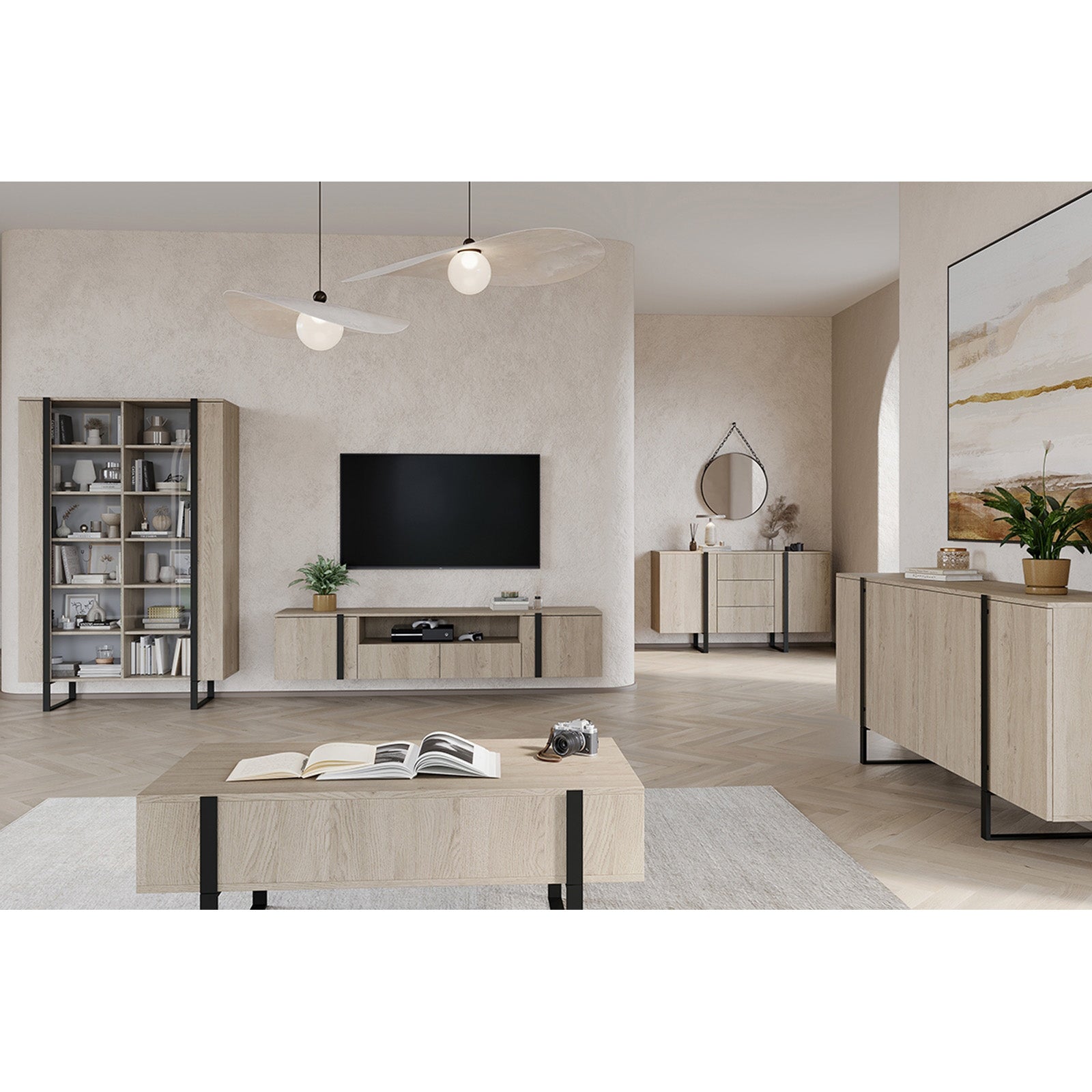 Verica Kommode 200cm, Material: Laminierte Platte