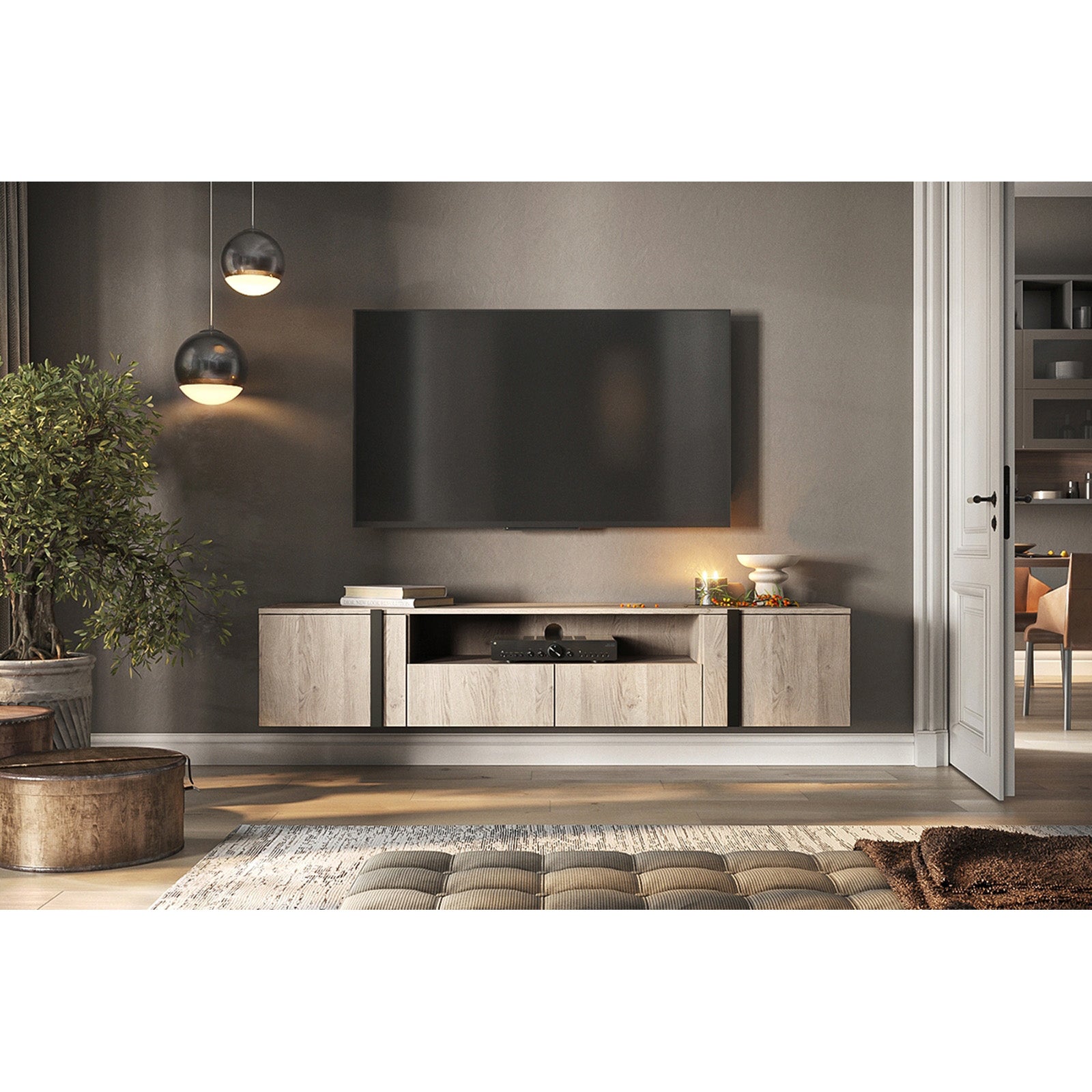 Verica Kommode 200cm, Material: Laminierte Platte