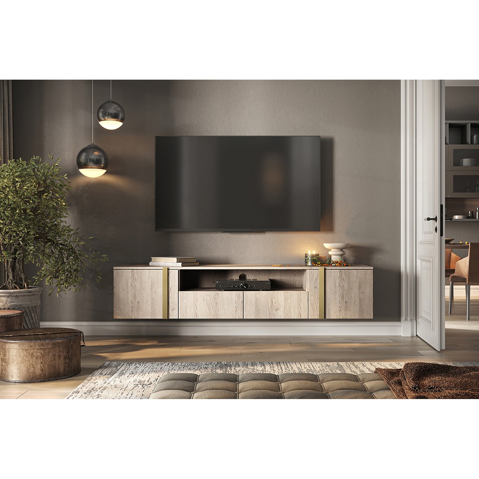 Verica Kommode 200cm, Material: Laminierte Platte