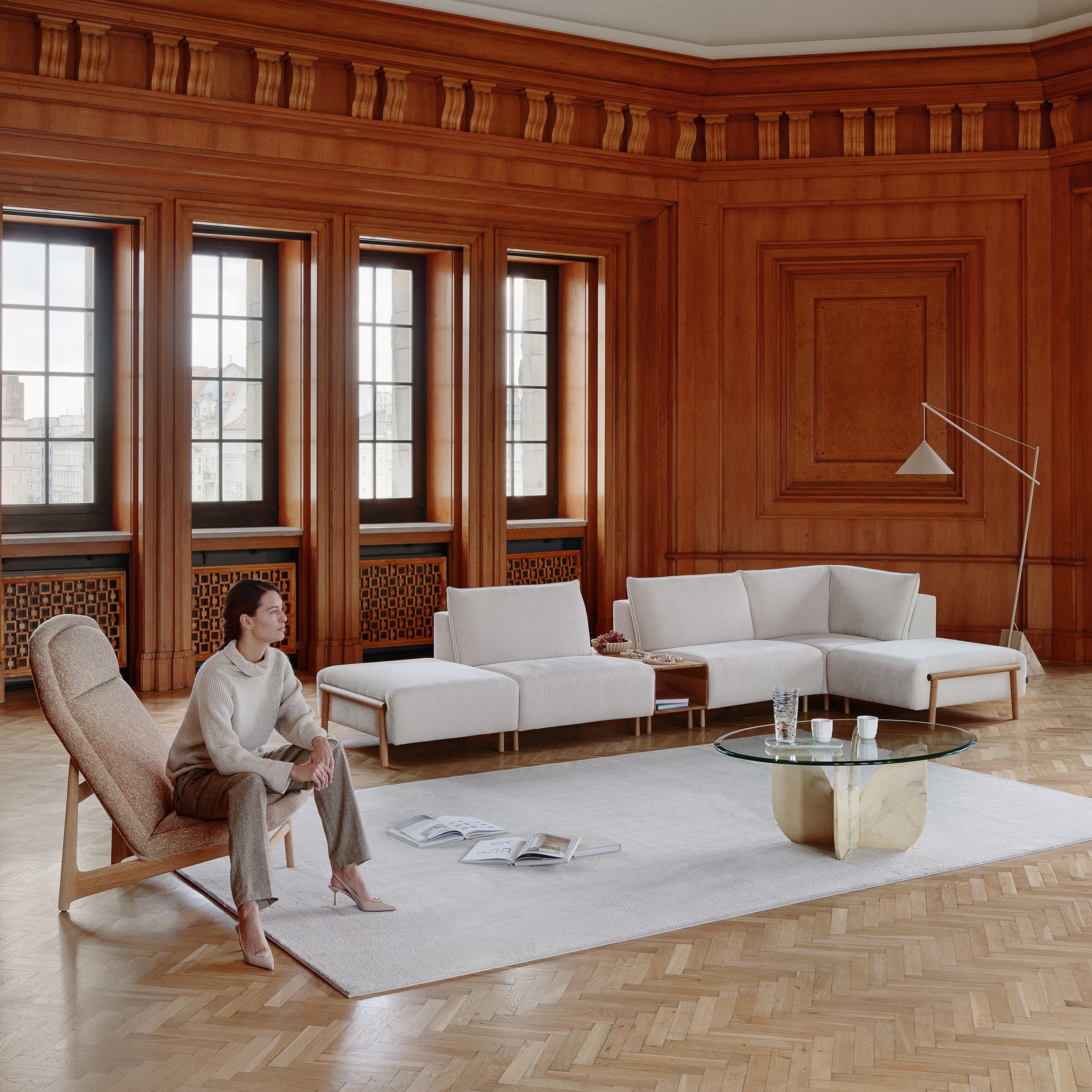 Modulare Garnitur Zen, Material: Auswahl Möglich