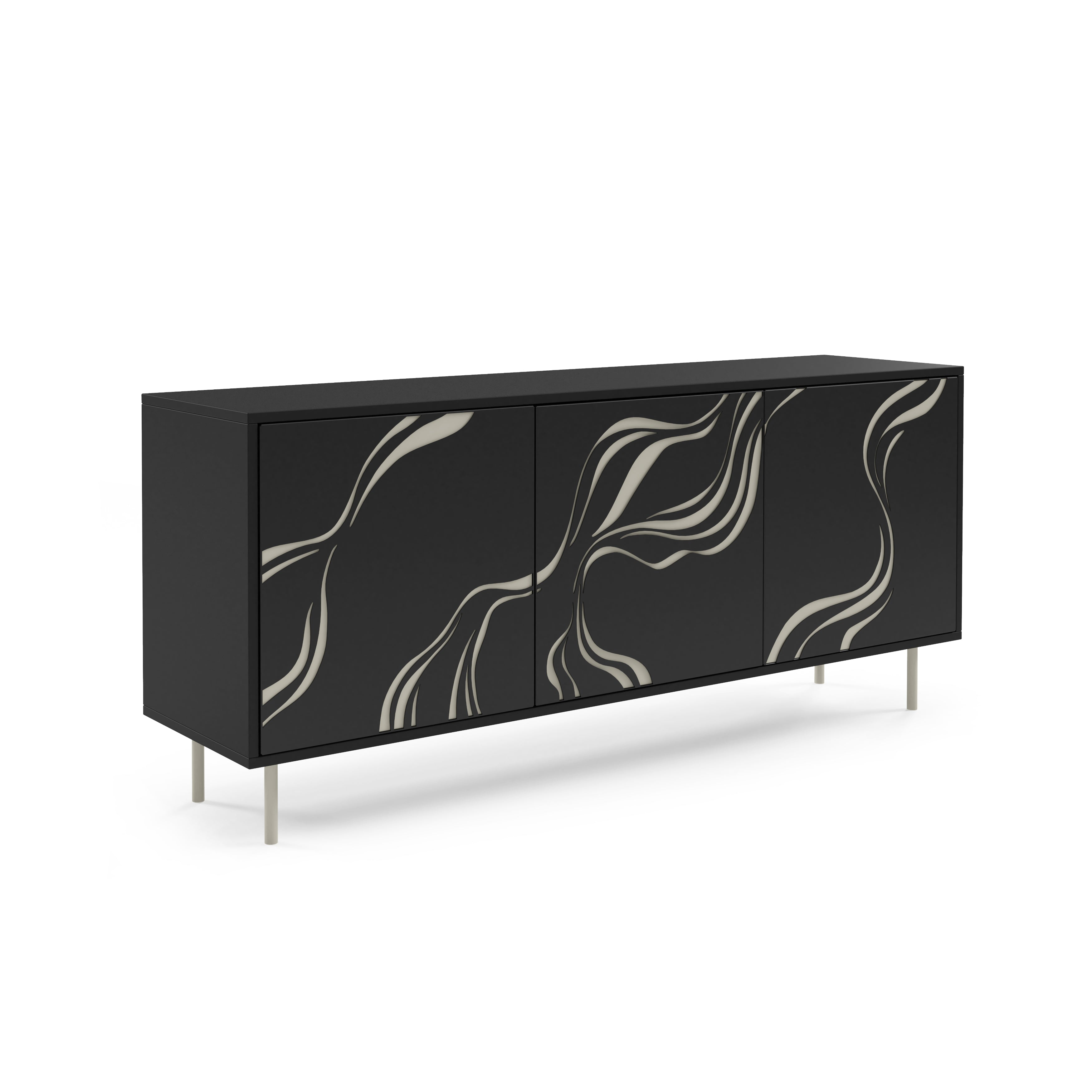 Kommode Vintro 164,5x42cm, Material: Laminierte Platte